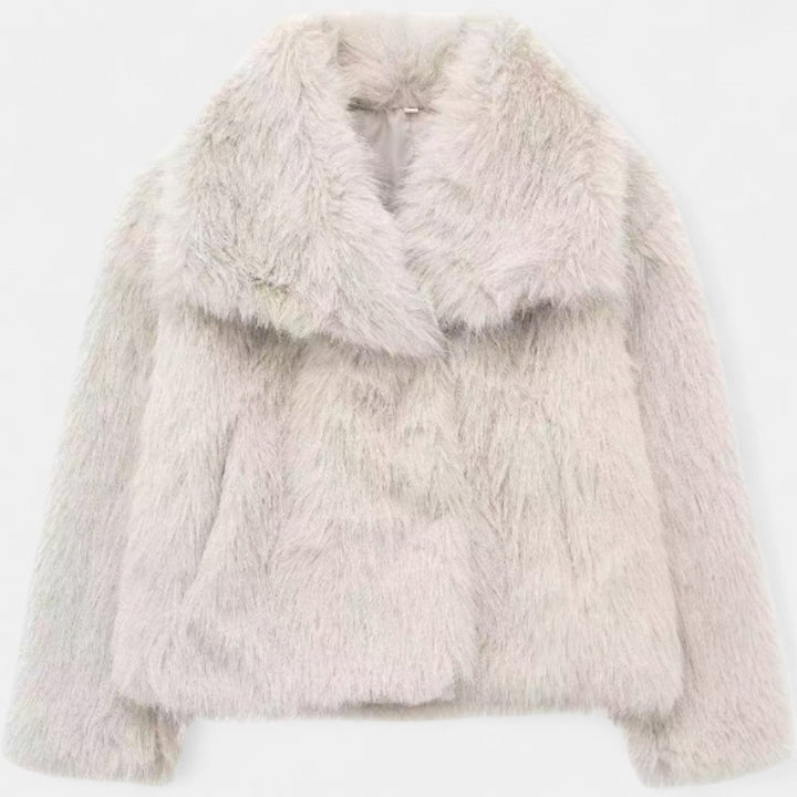 MARIA | Stylish Plush Oversized Faux Fur Coat
