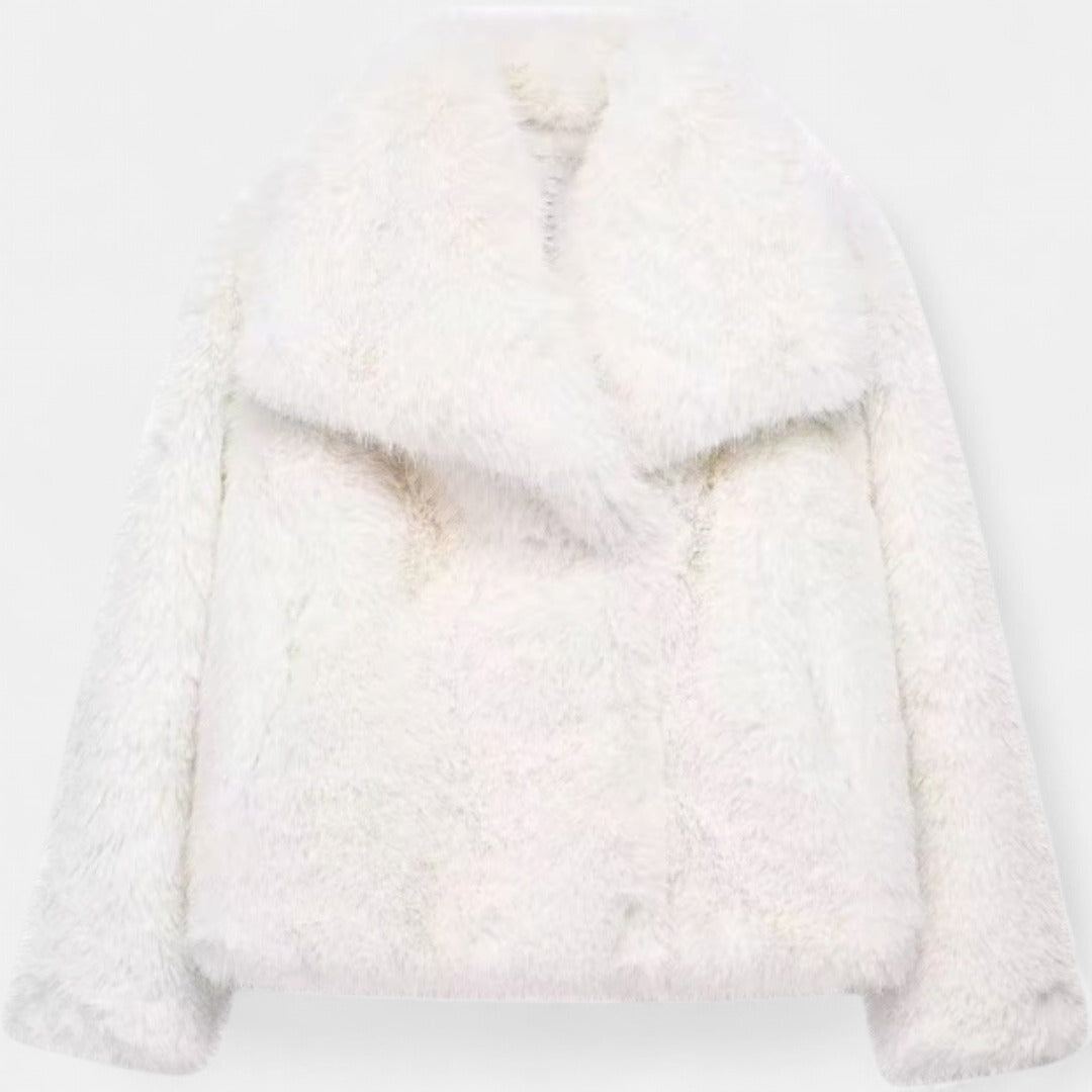 MARIA | Stylish Plush Oversized Faux Fur Coat