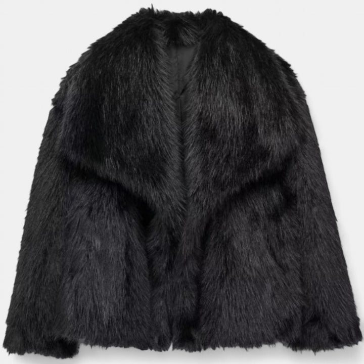 MARIA | Stylish Plush Oversized Faux Fur Coat
