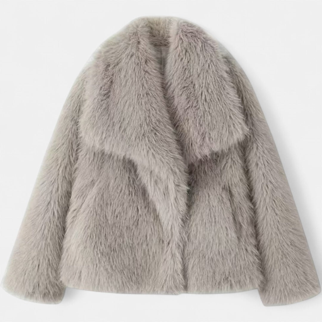 MARIA | Stylish Plush Oversized Faux Fur Coat