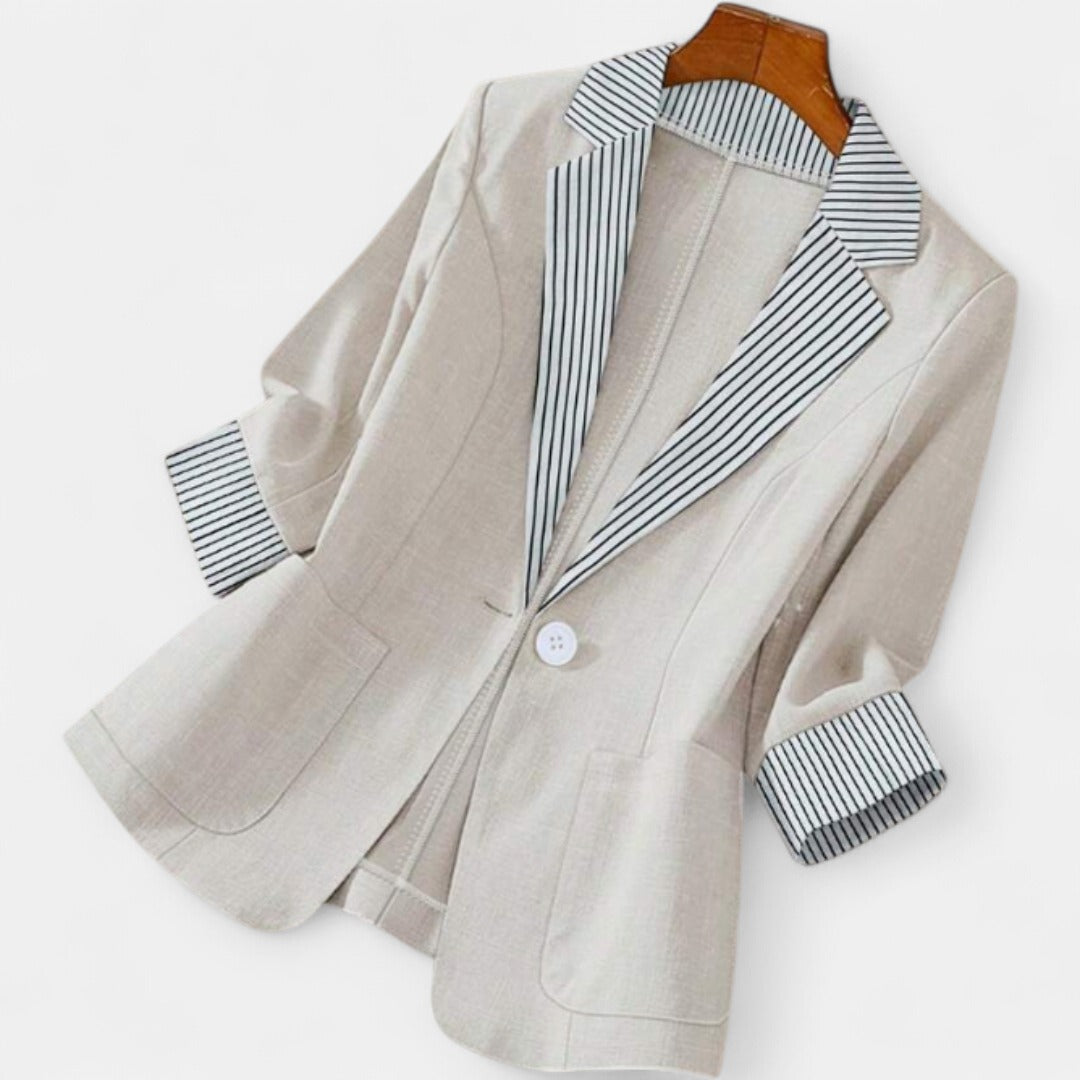 CECILIA | Classic Tailored Fitted Single-Button Blazer
