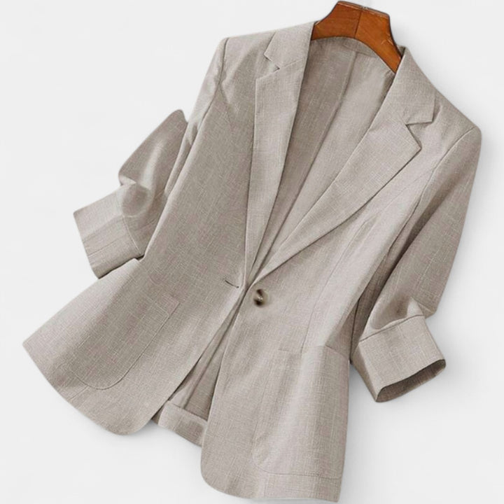 CECILIA | Classic Tailored Fitted Single-Button Blazer