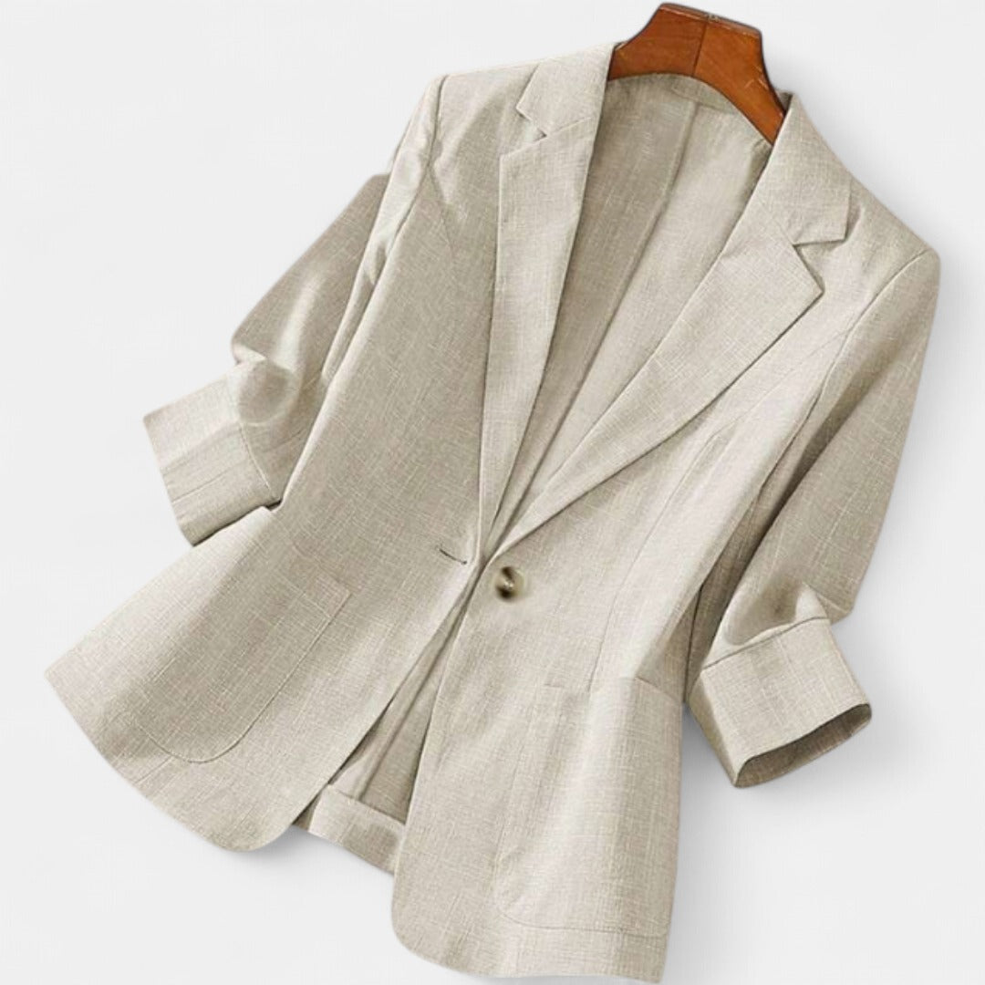CECILIA | Classic Tailored Fitted Single-Button Blazer