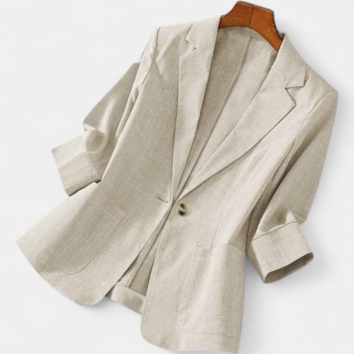 CECILIA | Classic Tailored Fitted Single-Button Blazer