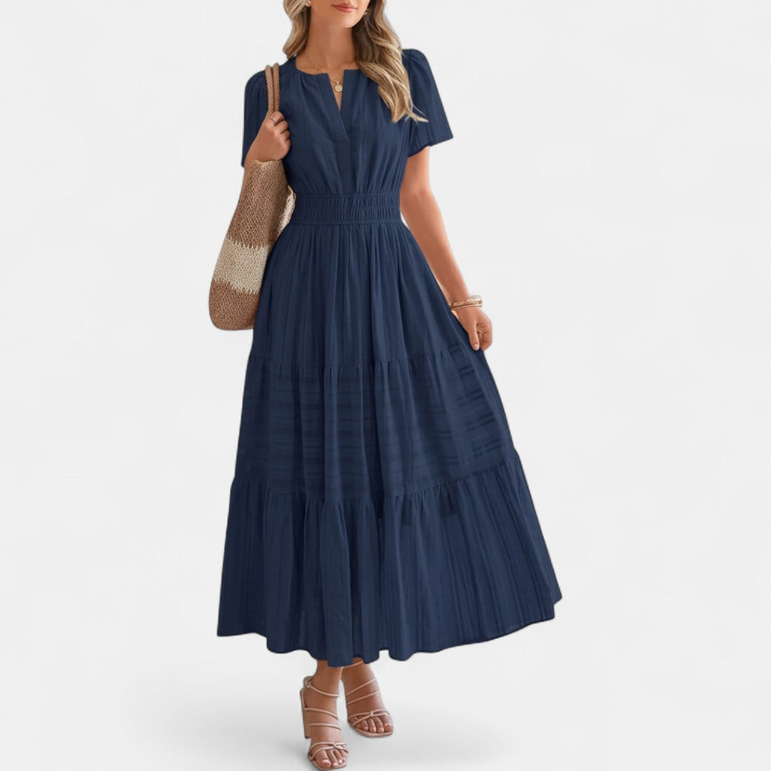 HELENA | Casual Summer V-Neck Maxi Dress