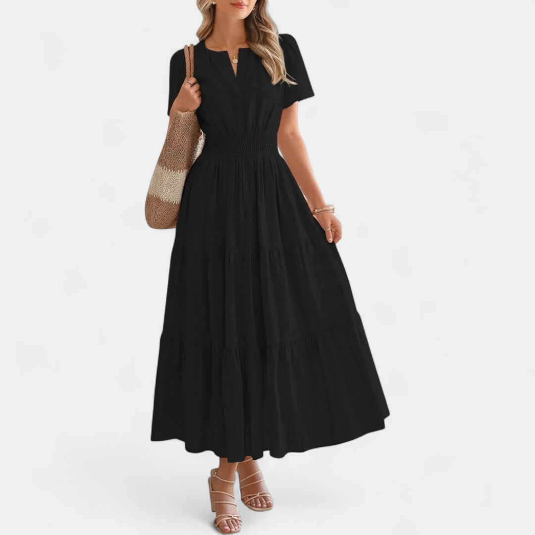 HELENA | Casual Summer V-Neck Maxi Dress