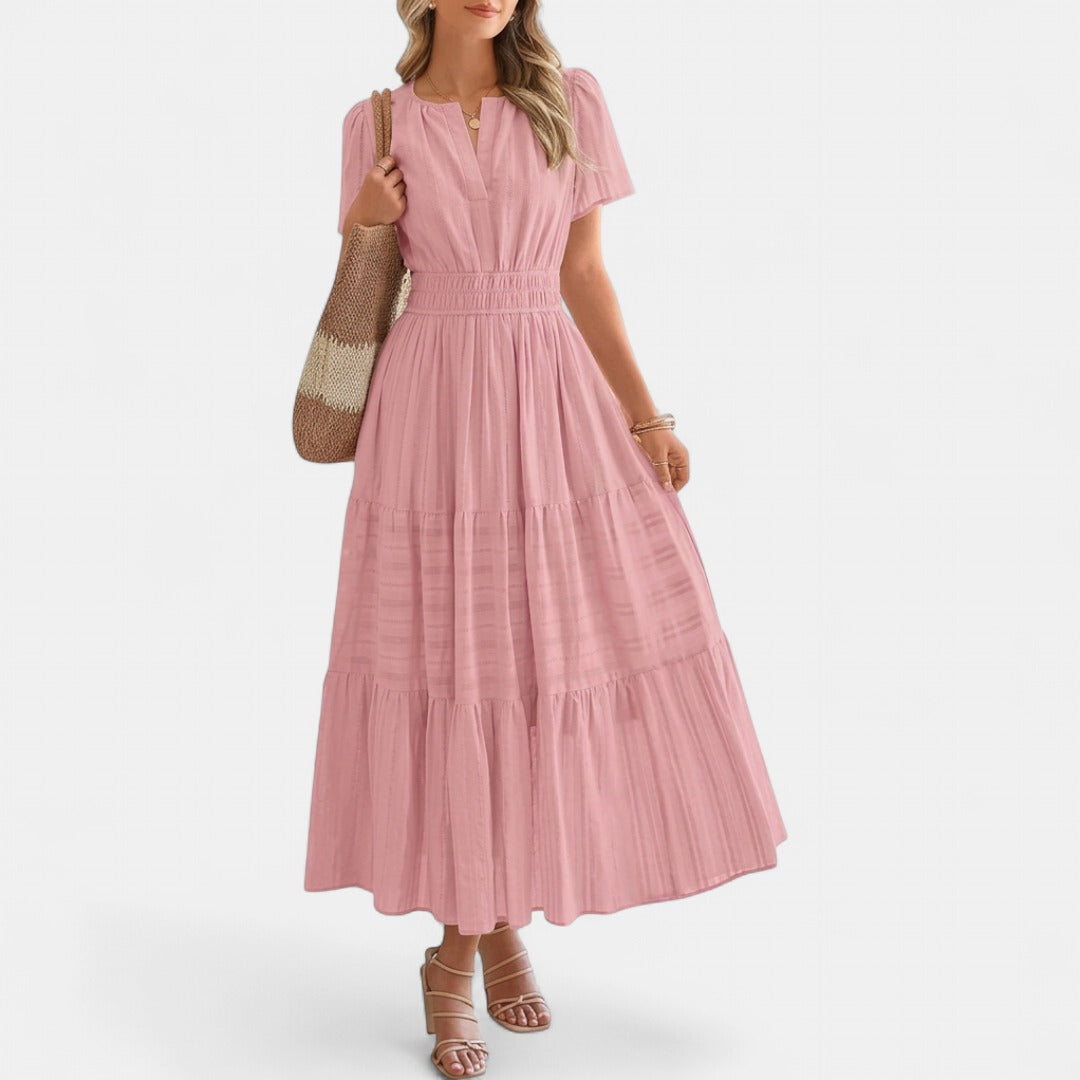 HELENA | Casual Summer V-Neck Maxi Dress