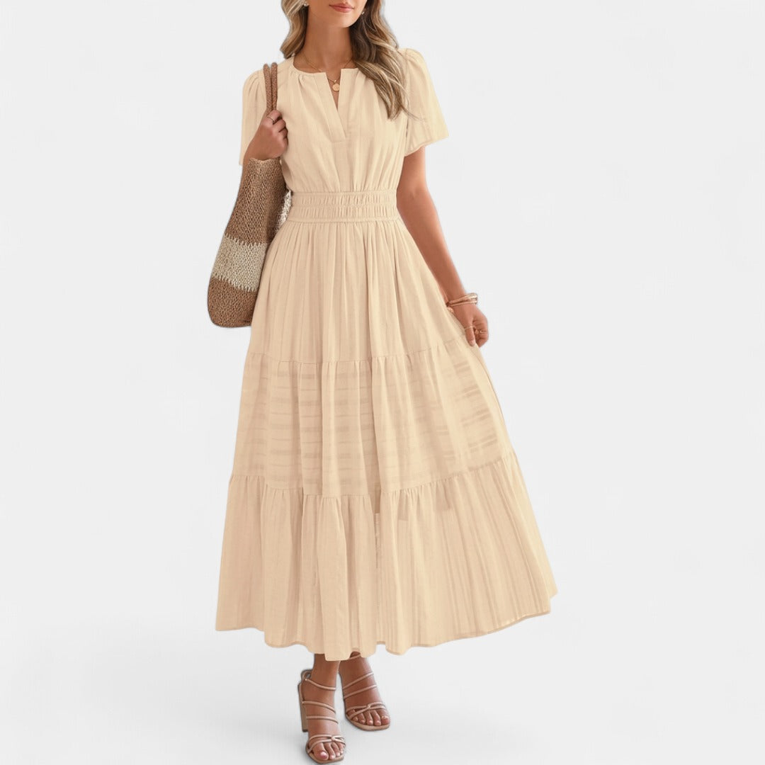 HELENA | Casual Summer V-Neck Maxi Dress