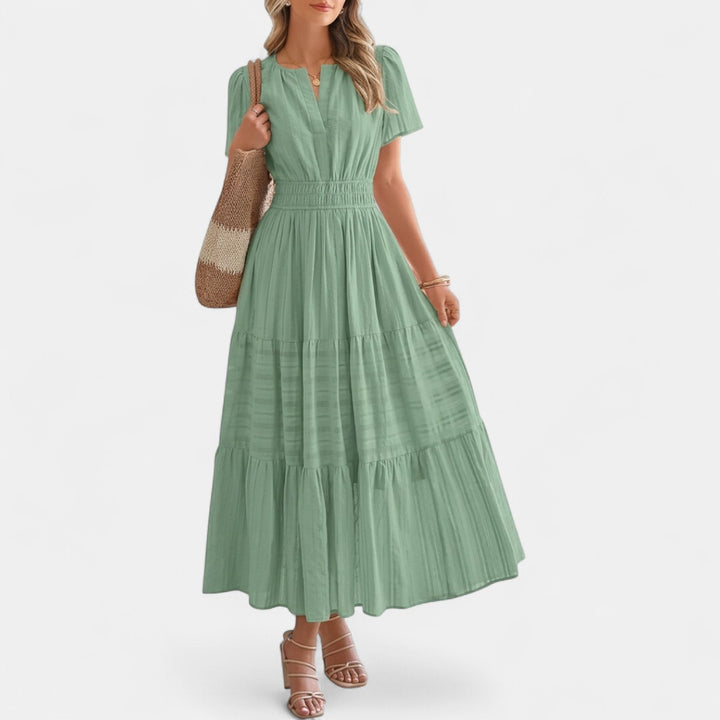 HELENA | Casual Summer V-Neck Maxi Dress