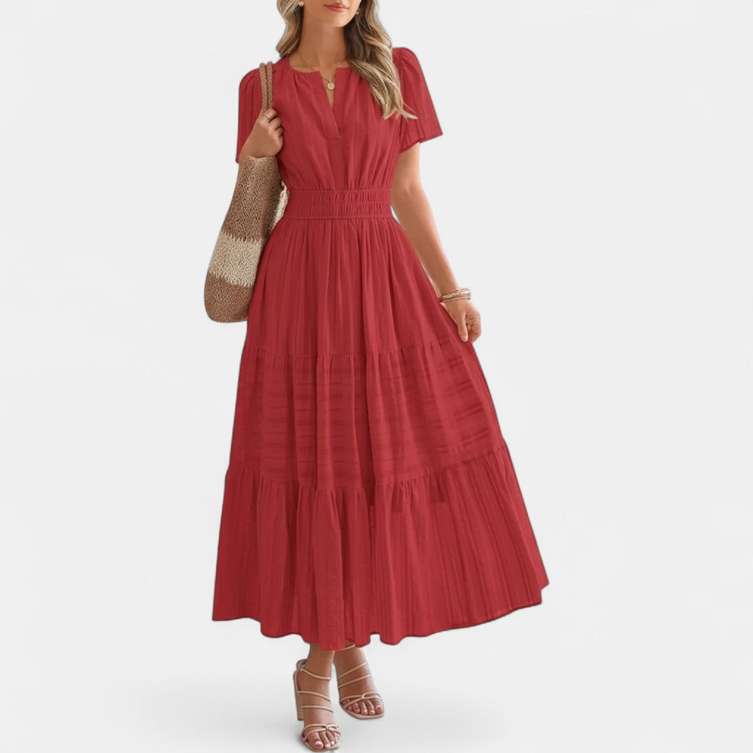 HELENA | Casual Summer V-Neck Maxi Dress