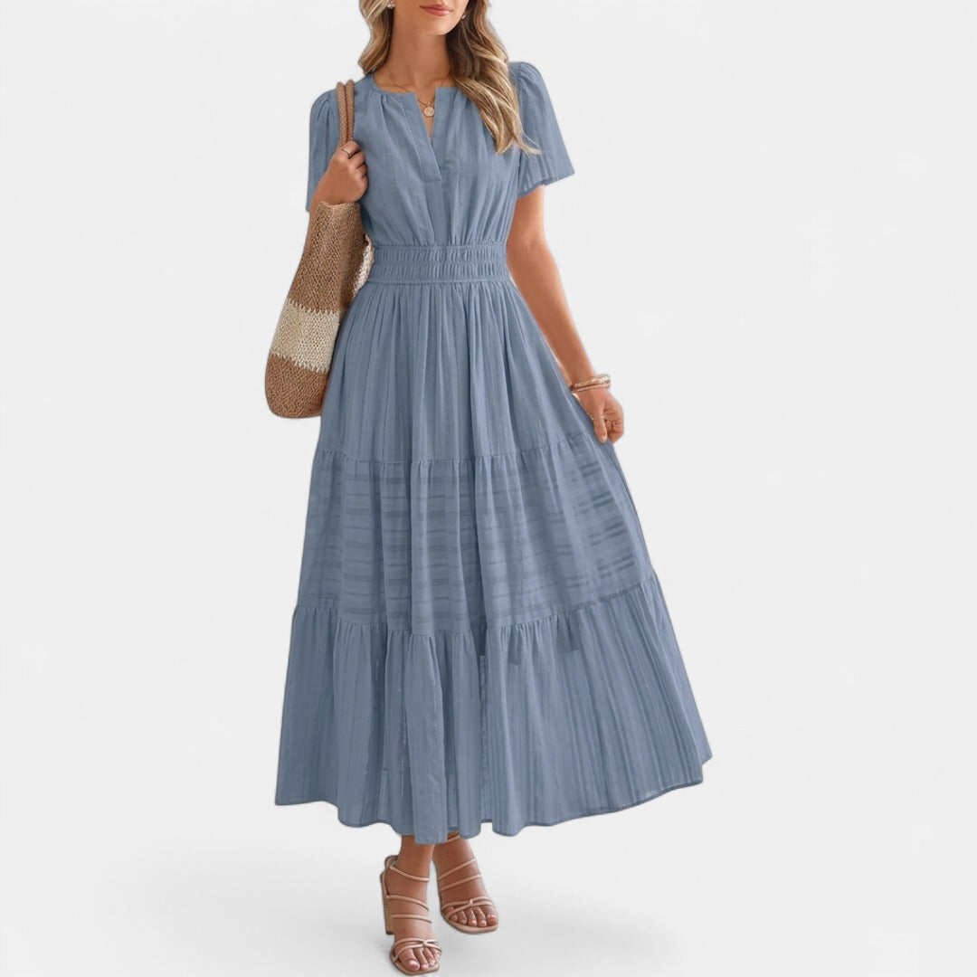 HELENA | Casual Summer V-Neck Maxi Dress