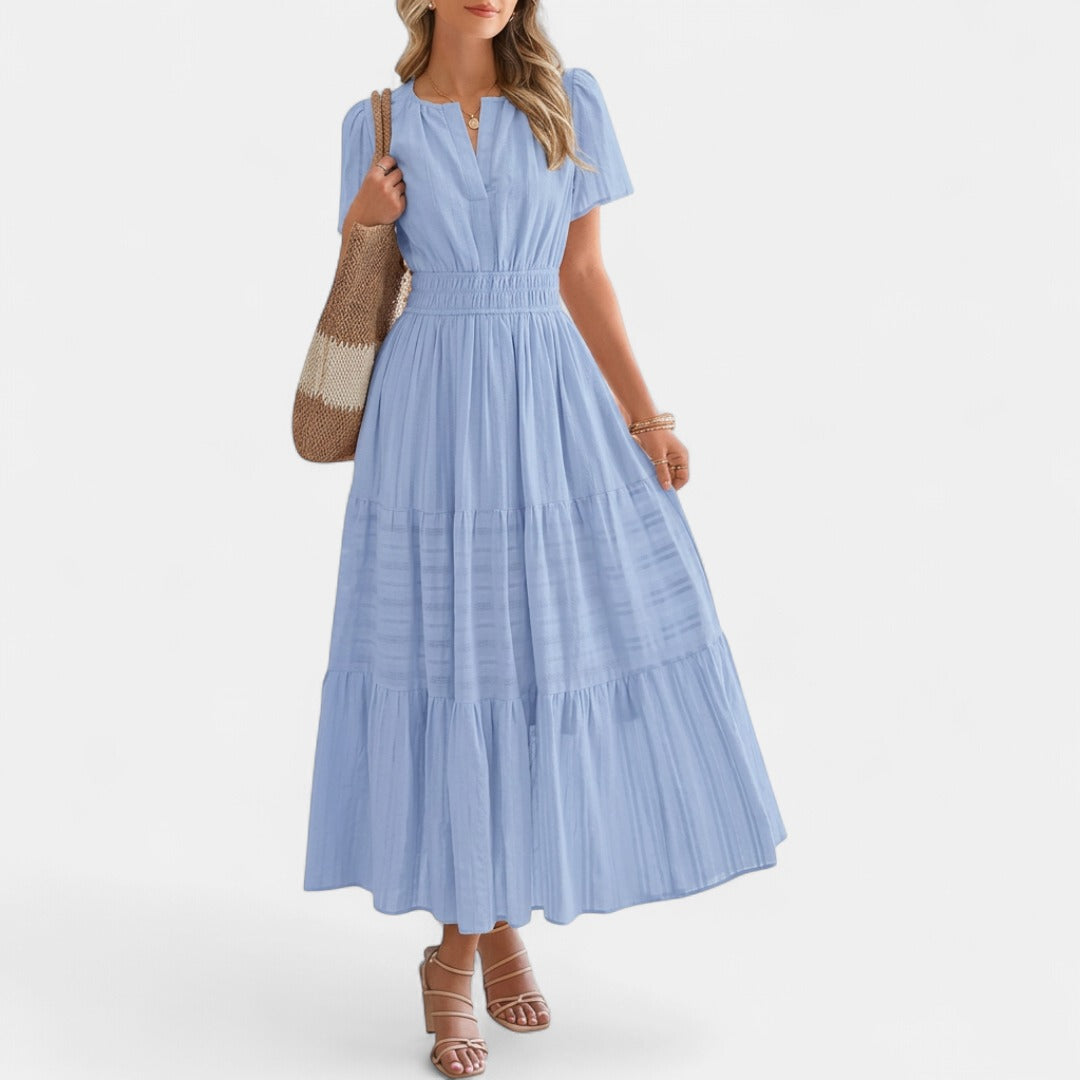 HELENA | Casual Summer V-Neck Maxi Dress