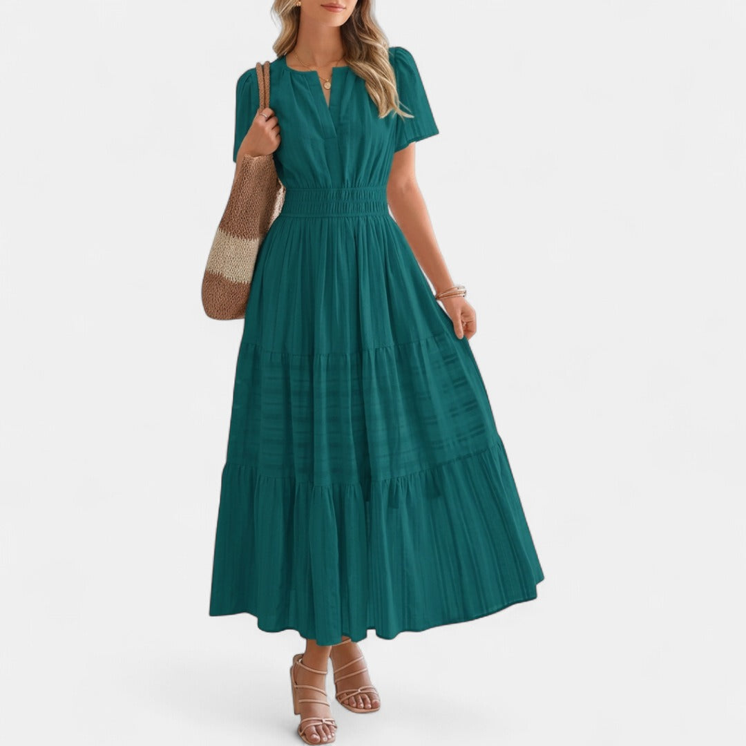 HELENA | Casual Summer V-Neck Maxi Dress