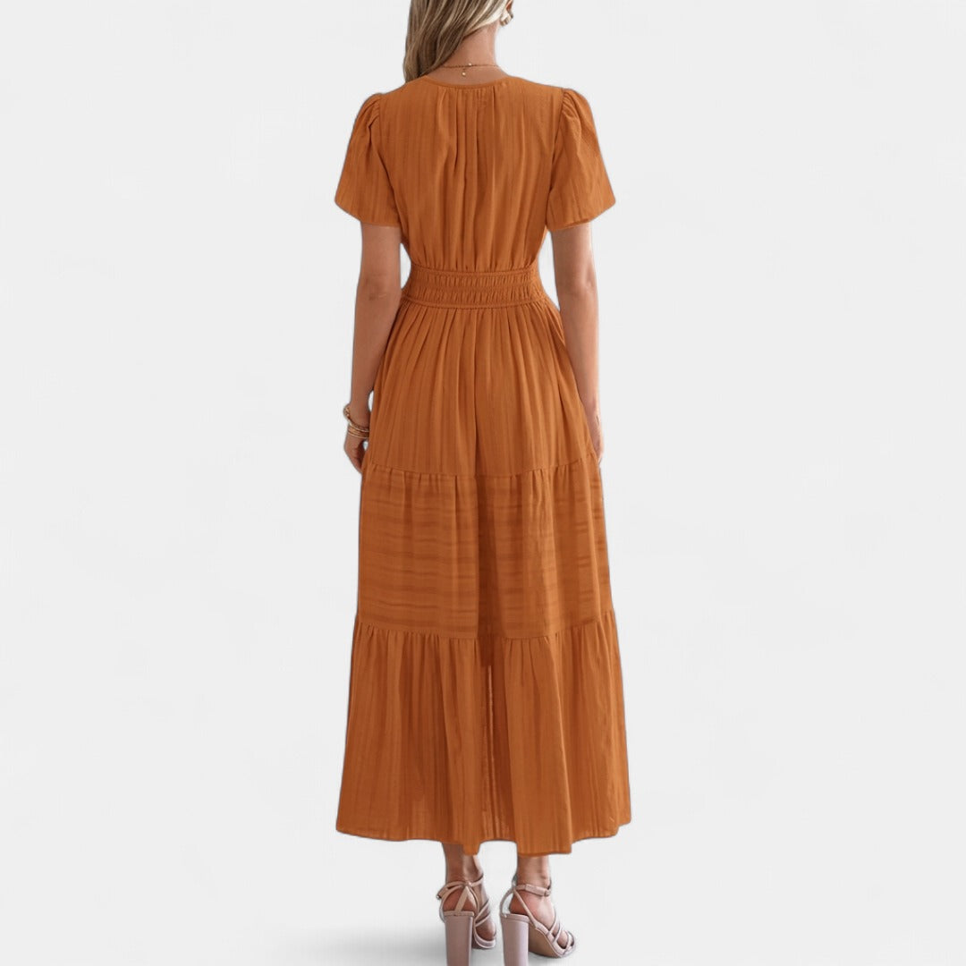HELENA | Casual Summer V-Neck Maxi Dress