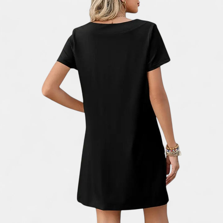 SUSAN | Minimalist Square Neck Mini Dress