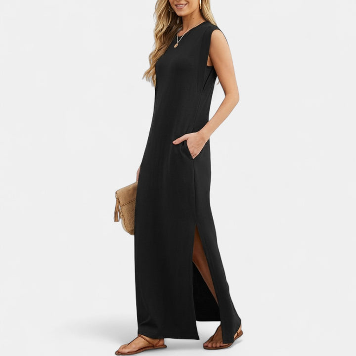 RIANE | Classic Loose Sleeveless Beach Maxi Dress
