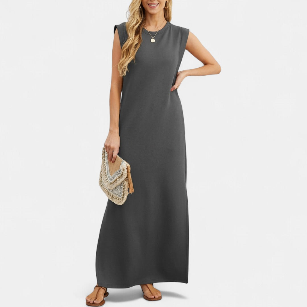 RIANE | Classic Loose Sleeveless Beach Maxi Dress