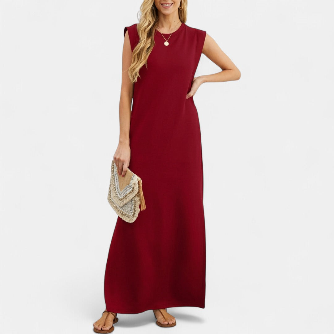 RIANE | Classic Loose Sleeveless Beach Maxi Dress