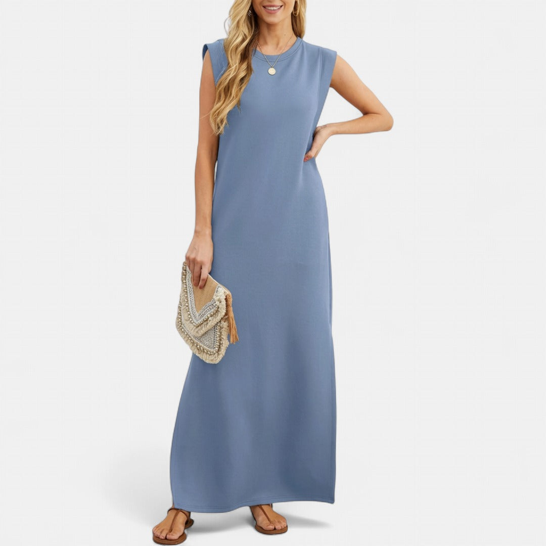 RIANE | Classic Loose Sleeveless Beach Maxi Dress