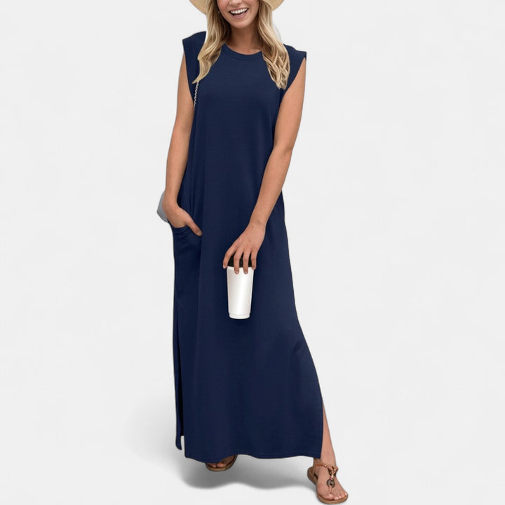 RIANE | Classic Loose Sleeveless Beach Maxi Dress