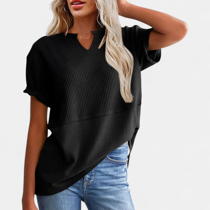 POPPY | Cozy V Neck Everyday Knit Top