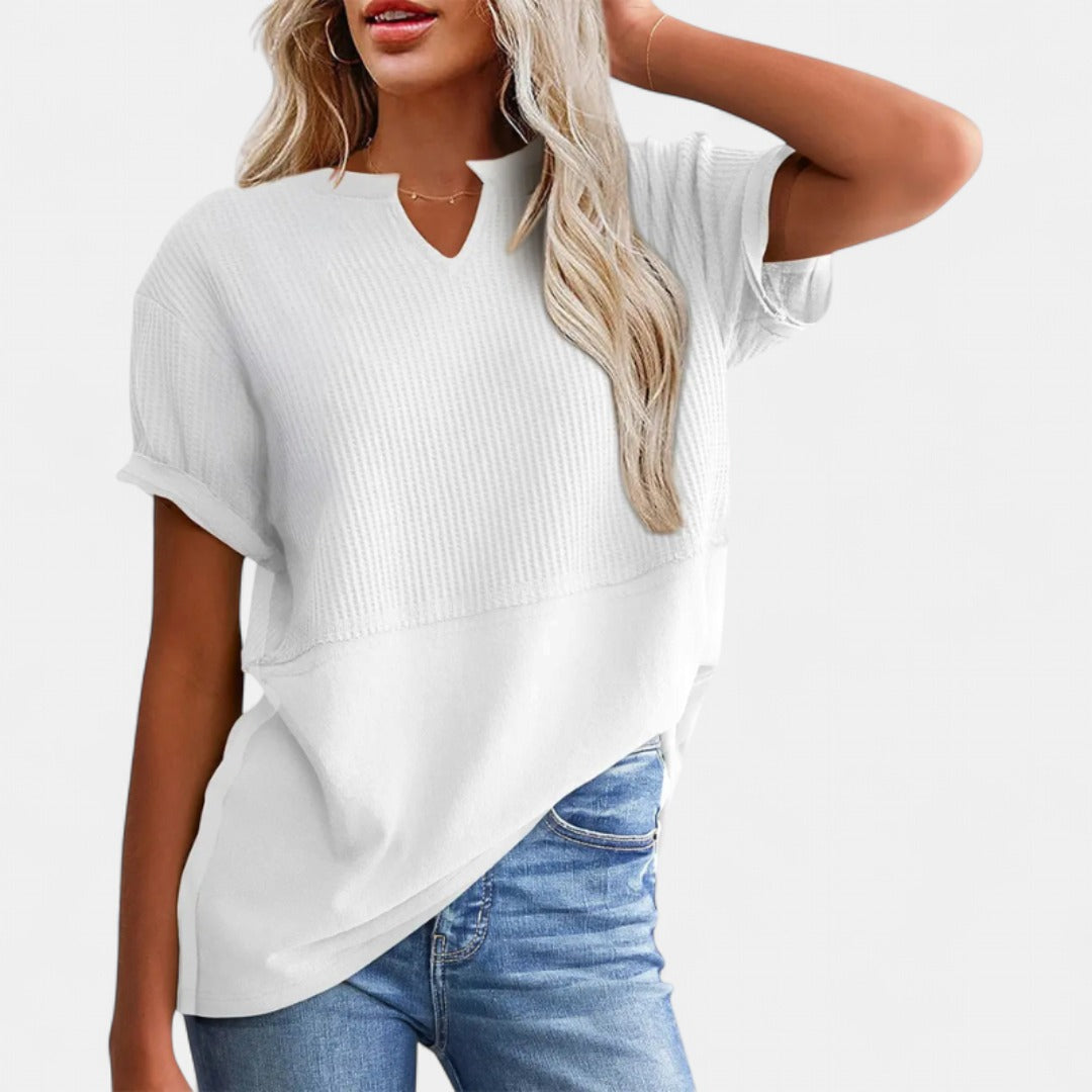 POPPY | Cozy V Neck Everyday Knit Top