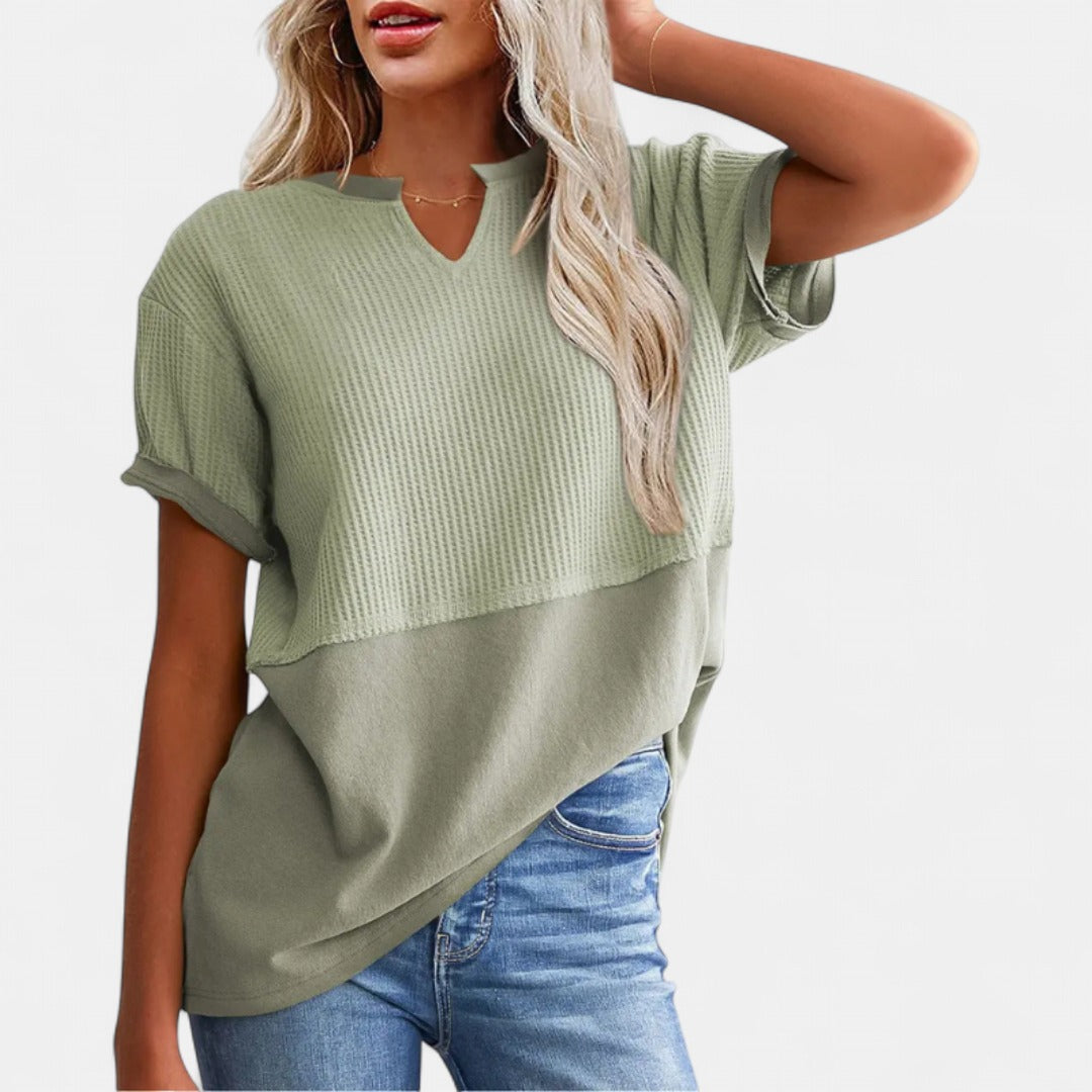 POPPY | Cozy V Neck Everyday Knit Top