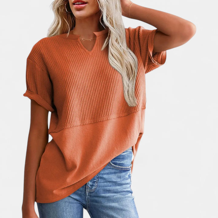POPPY | Cozy V Neck Everyday Knit Top