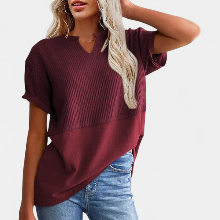 POPPY | Cozy V Neck Everyday Knit Top
