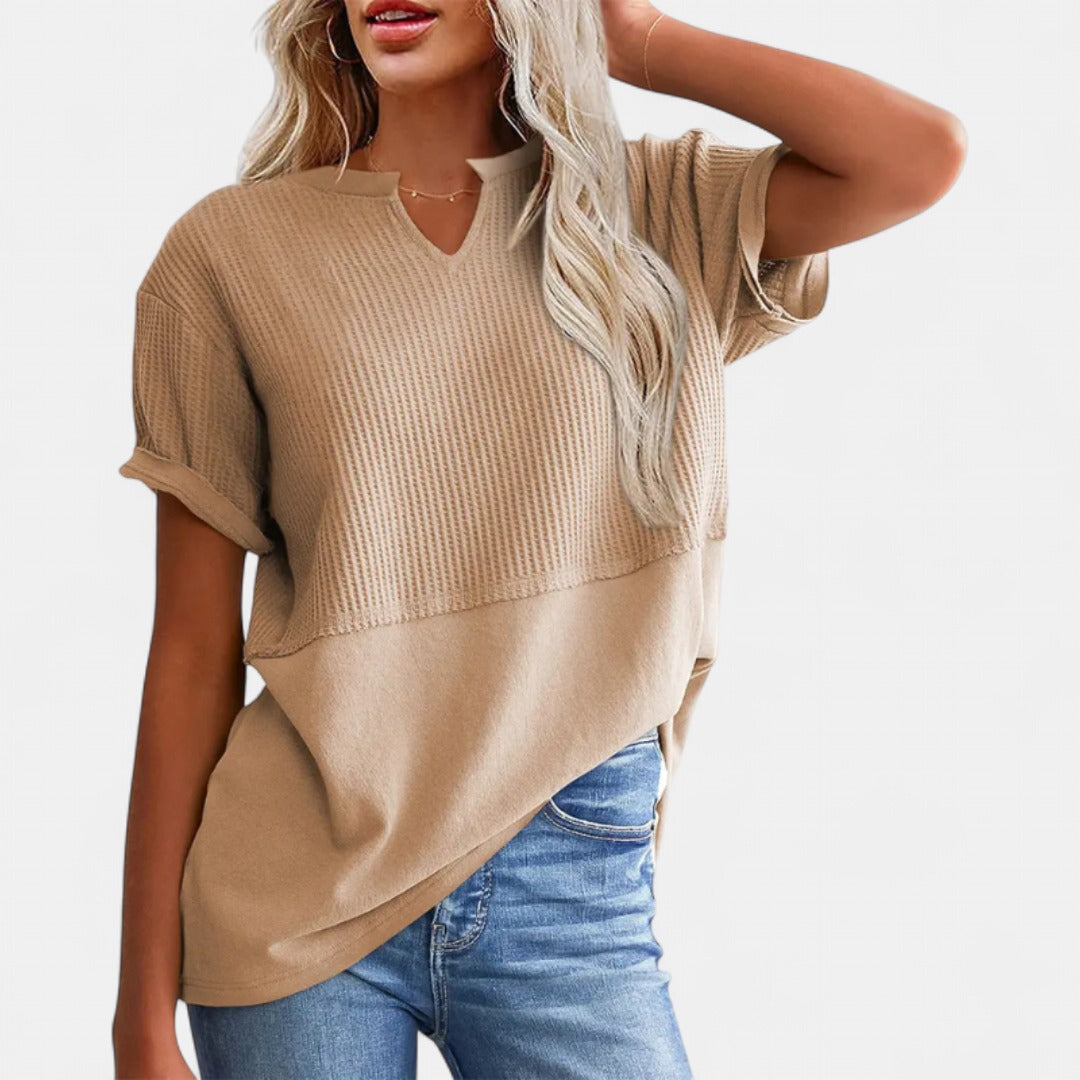 POPPY | Cozy V Neck Everyday Knit Top