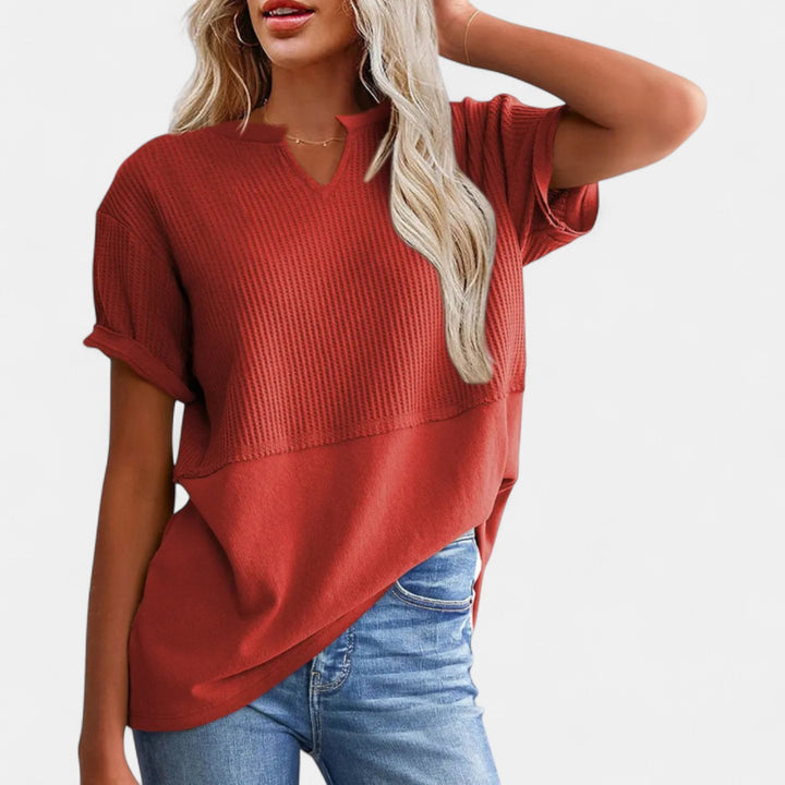 POPPY | Cozy V Neck Everyday Knit Top