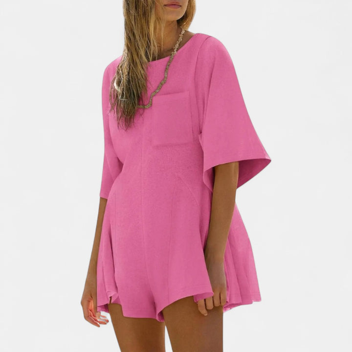 AMRYN | Comfortable Short Sleeve Casual Romper