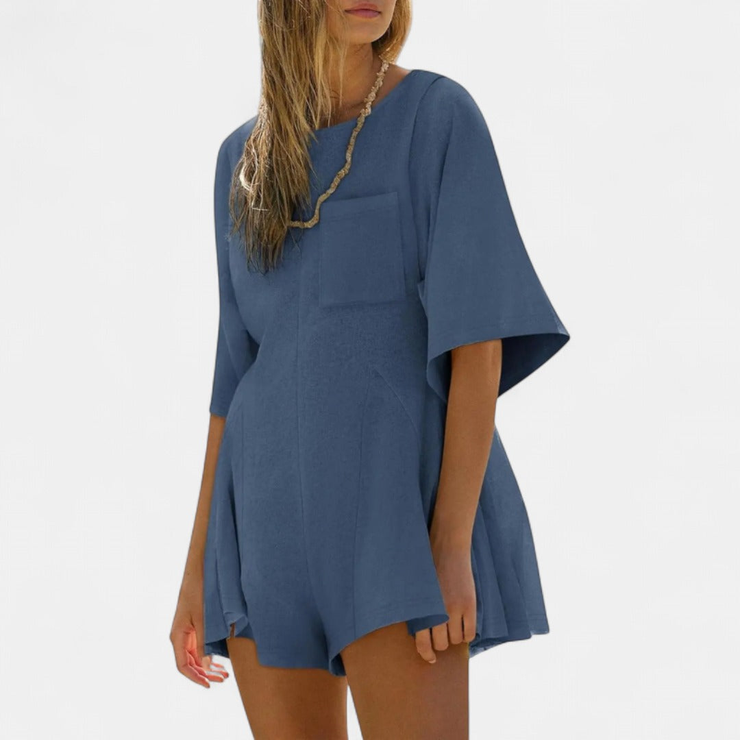 AMRYN | Comfortable Short Sleeve Casual Romper