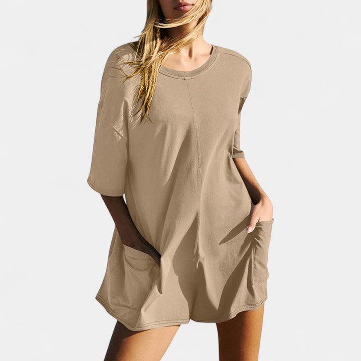 AMRYN | Comfortable Short Sleeve Casual Romper