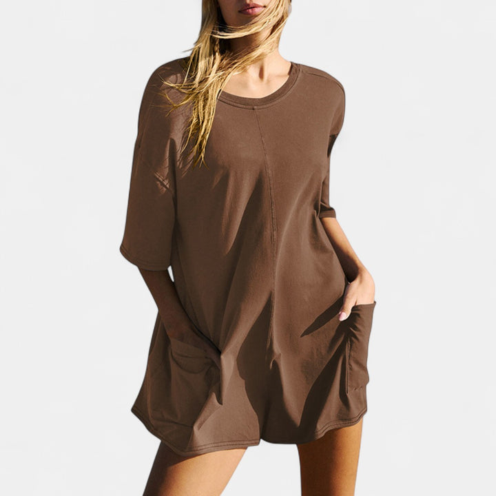 AMRYN | Comfortable Short Sleeve Casual Romper