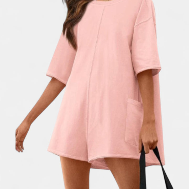 AMRYN | Comfortable Short Sleeve Casual Romper