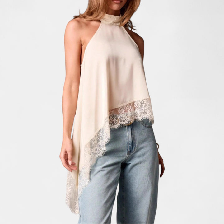 BLOSSOM | Elegant Halter Evening Top
