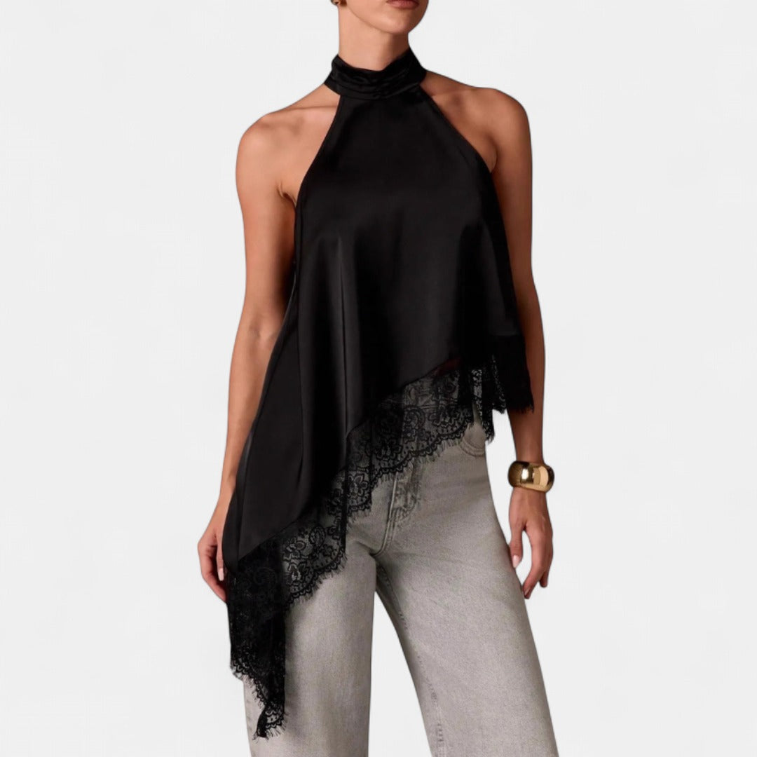 BLOSSOM | Elegant Halter Evening Top