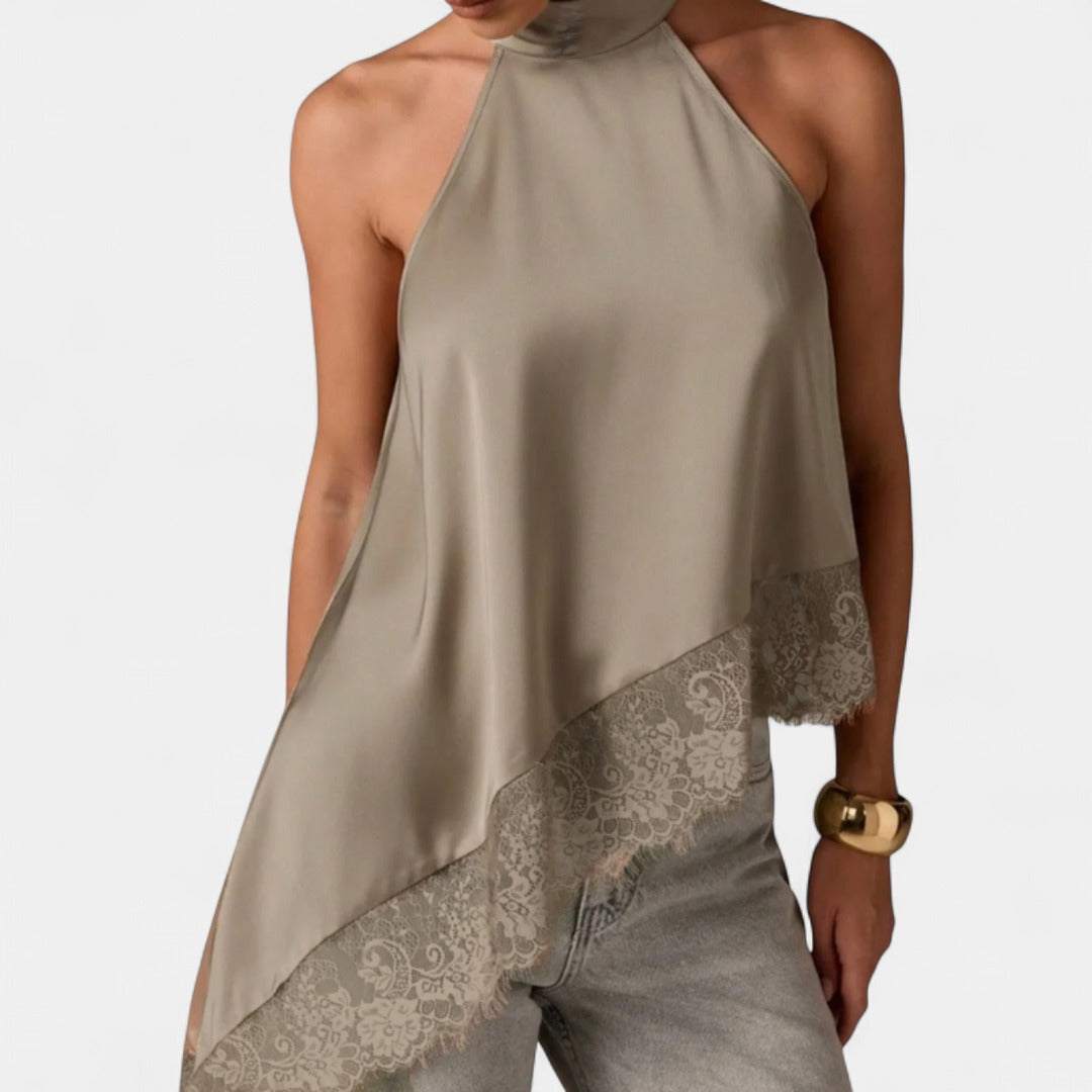 BLOSSOM | Elegant Halter Evening Top
