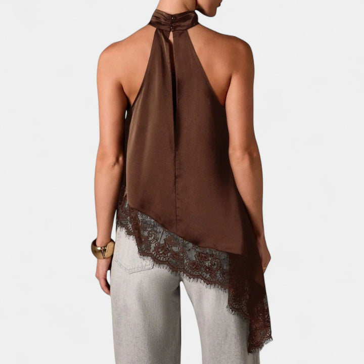 BLOSSOM | Elegant Halter Evening Top