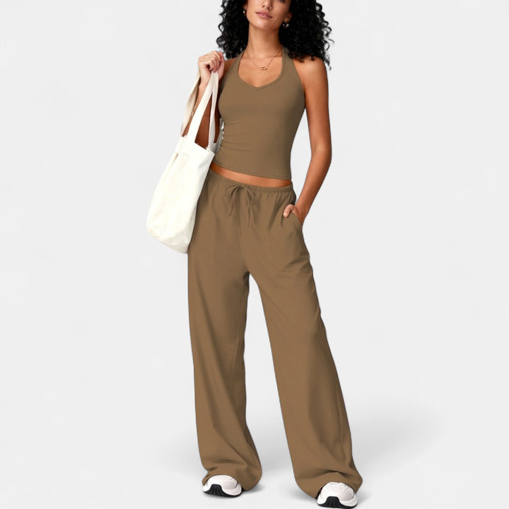 ELLIANA | Sporty Two Piece Gym Workout Set