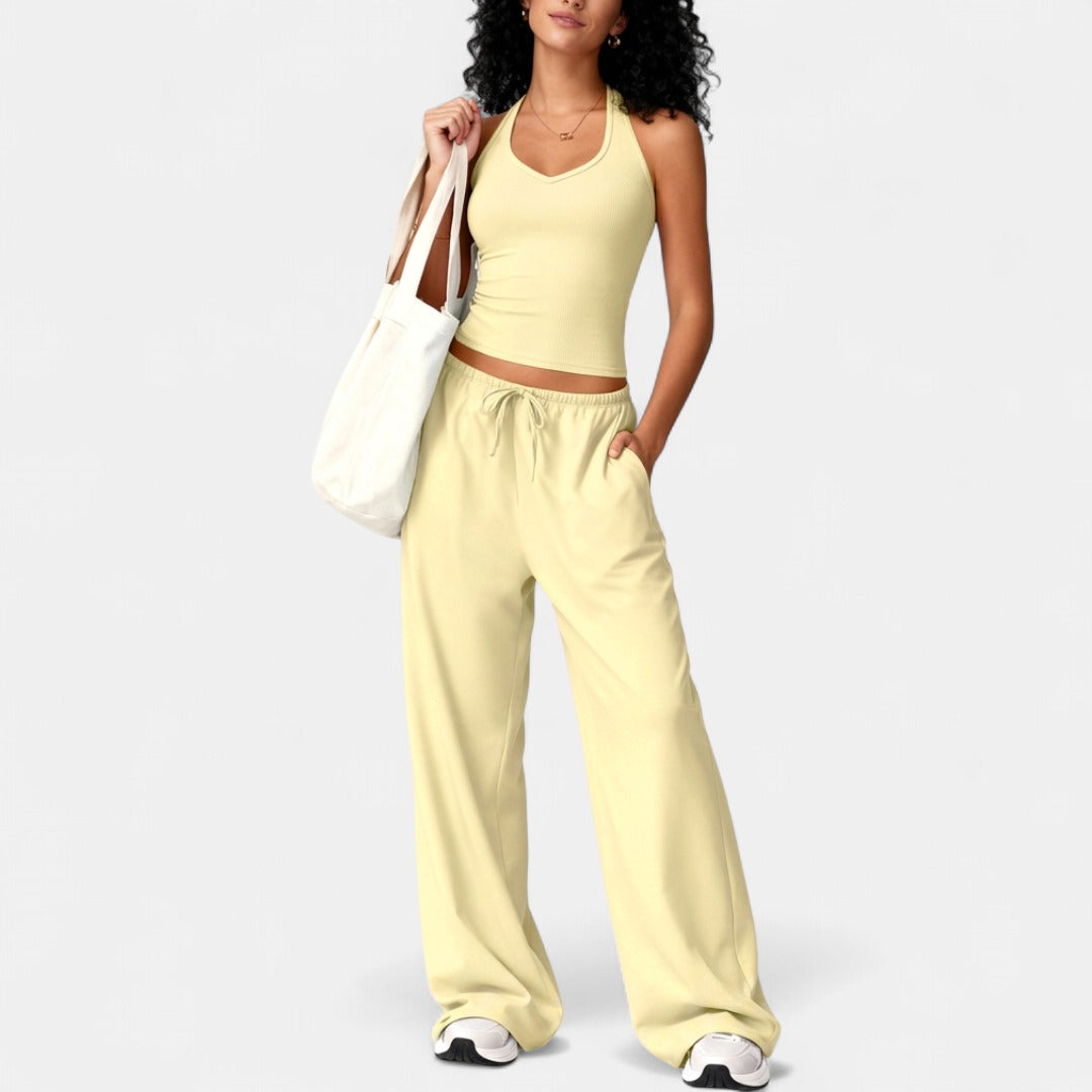 ELLIANA | Sporty Two Piece Gym Workout Set
