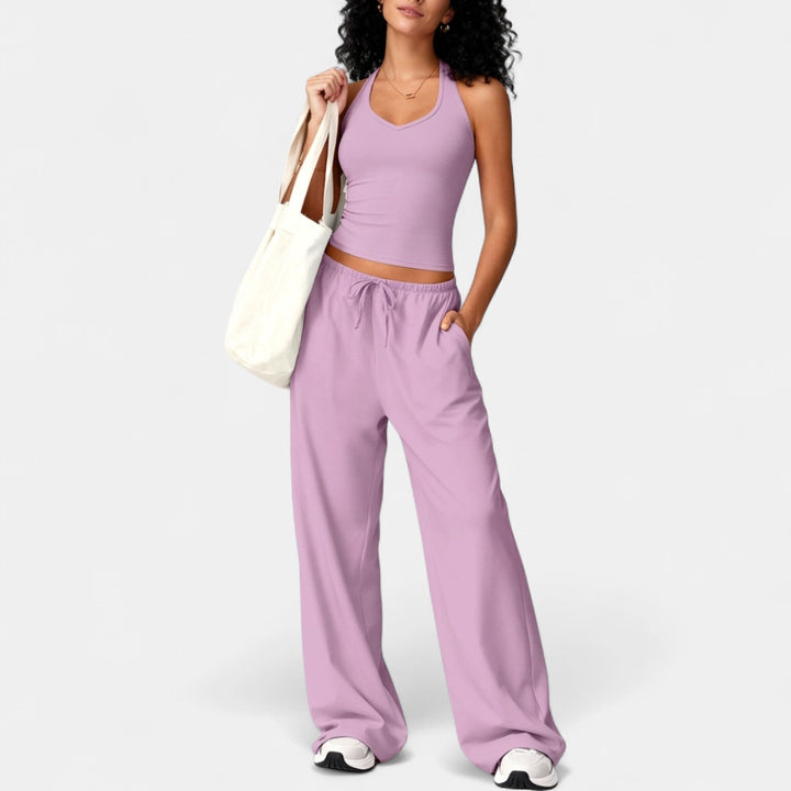 ELLIANA | Sporty Two Piece Gym Workout Set