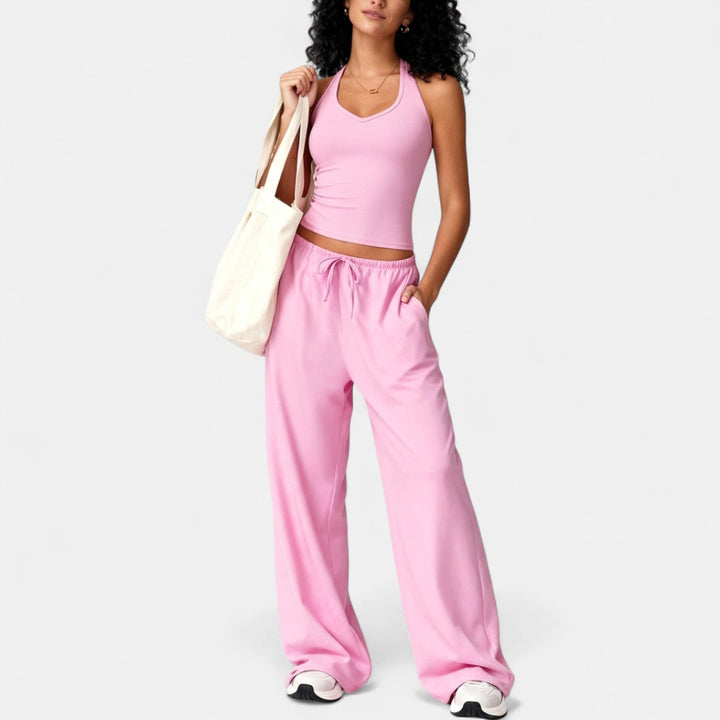 ELLIANA | Sporty Two Piece Gym Workout Set