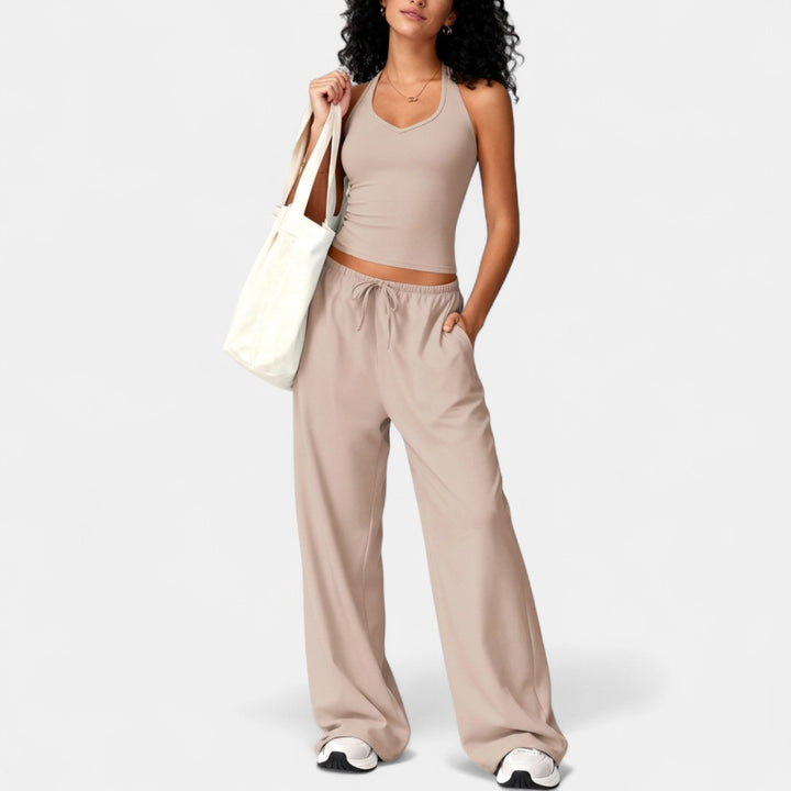 ELLIANA | Sporty Two Piece Gym Workout Set