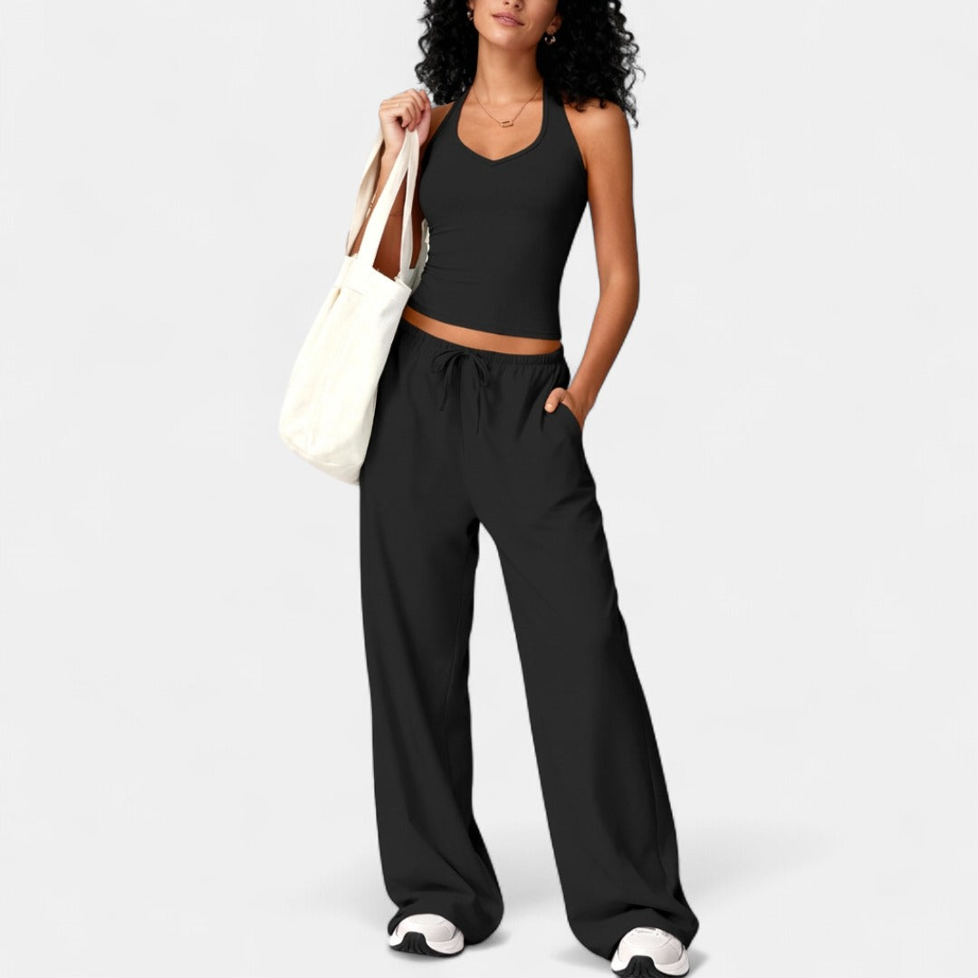 ELLIANA | Sporty Two Piece Gym Workout Set