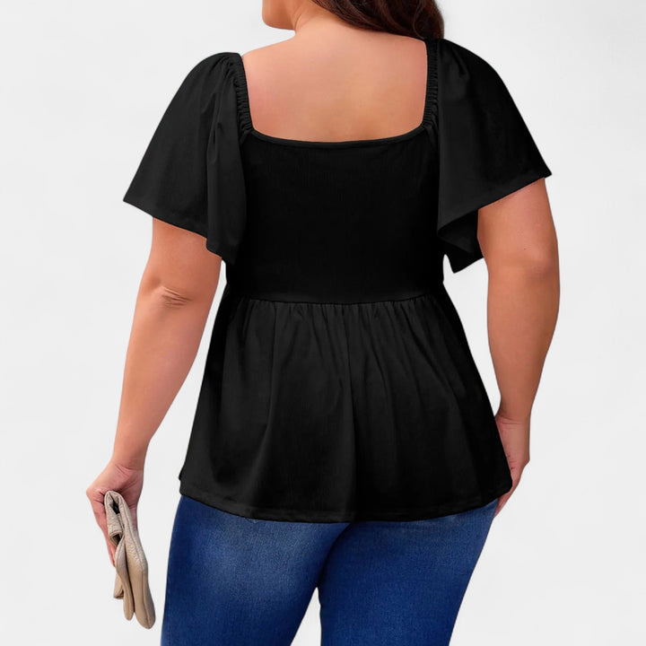 SERENE | Stylish Plus Size Sweetheart Neck Blouse