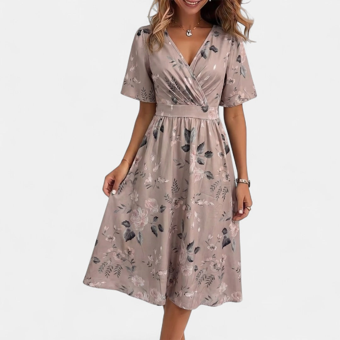 LAVINA | Vibrant Boho Midi Dress