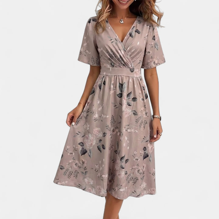 LAVINA | Vibrant Boho Midi Dress