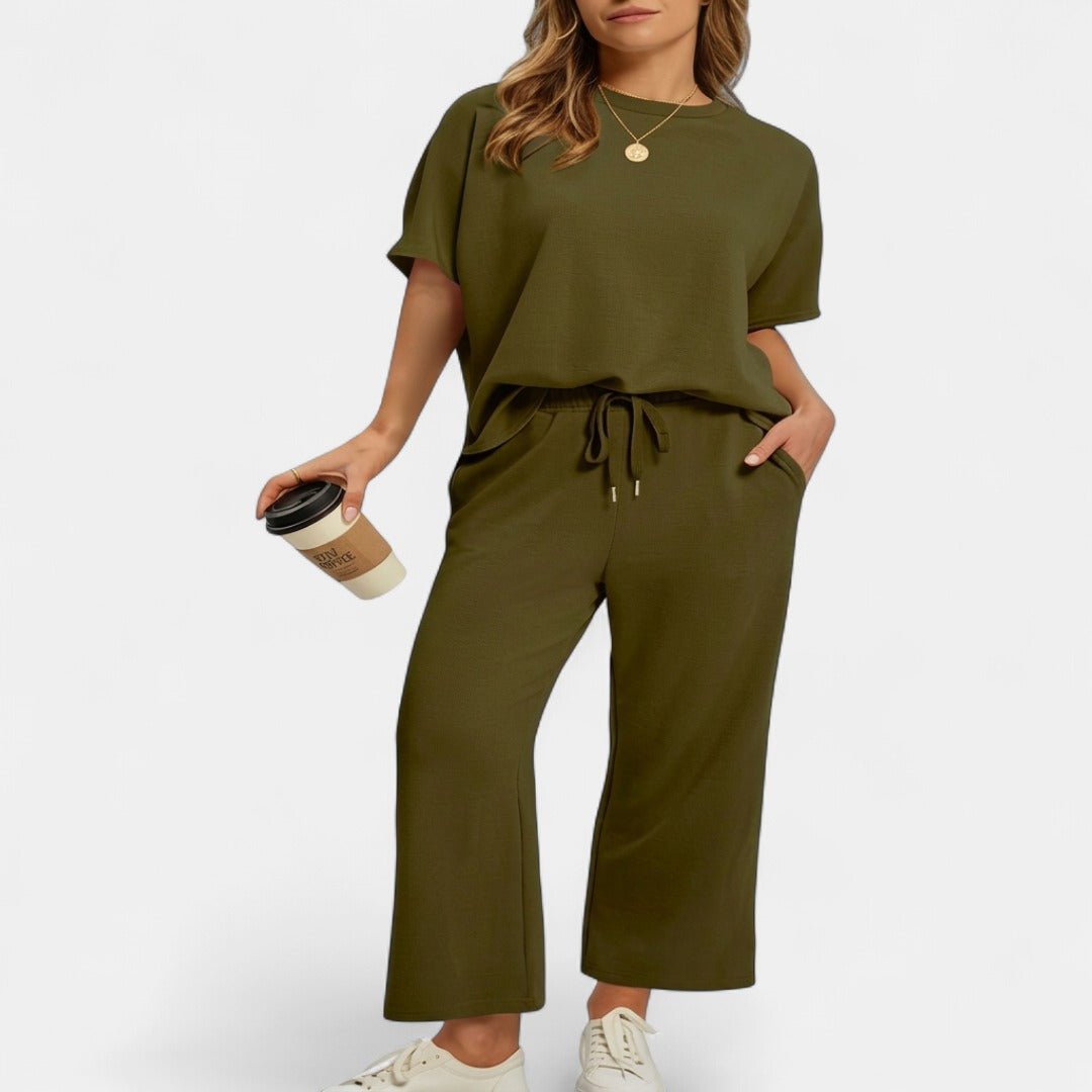 JULIE | Women's Oversized Cropped Lounge Set